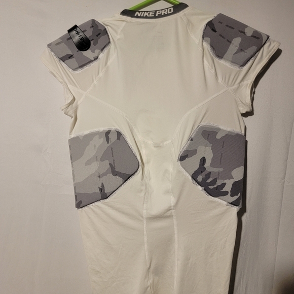 Nike Pro Combat Hyperstrong 4 Pad Football Shirt Sz Large 896235 100 - Picture 7 of 8
